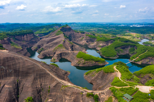 航拍湖南郴州高椅岭景区