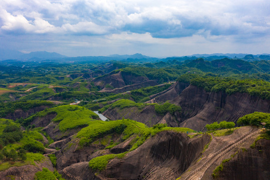 航拍湖南郴州高椅岭景区