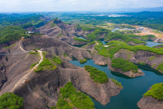 航拍湖南郴州高椅岭景区