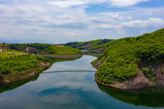 航拍湖南郴州高椅岭景区