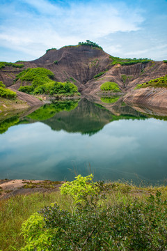 航拍湖南郴州高椅岭景区