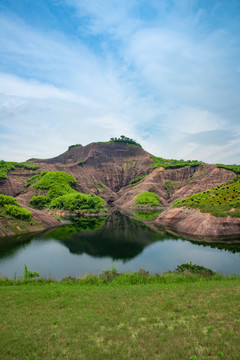 航拍湖南郴州高椅岭景区