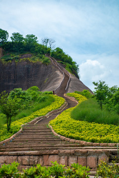 航拍湖南郴州高椅岭景区