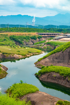 航拍湖南郴州高椅岭景区