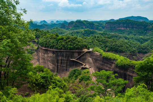 航拍湖南郴州高椅岭景区