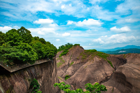 航拍湖南郴州高椅岭景区