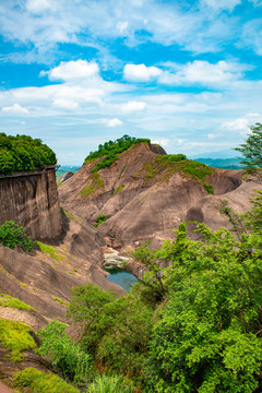 航拍湖南郴州高椅岭景区