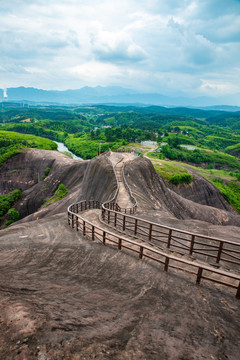 航拍湖南郴州高椅岭景区