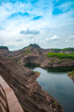 航拍湖南郴州高椅岭景区