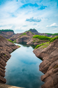 航拍湖南郴州高椅岭景区