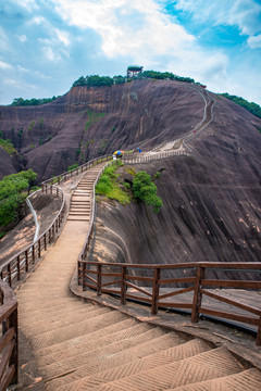 航拍湖南郴州高椅岭景区