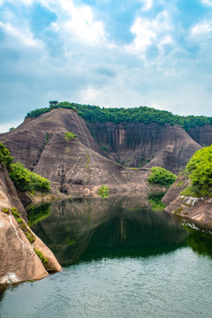 航拍湖南郴州高椅岭景区