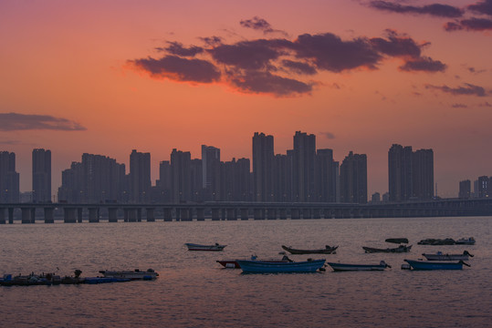 厦门海上黄昏