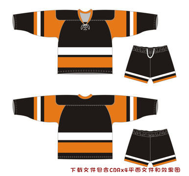 冰球服矢量設(shè)計(jì)效果圖橄欖球服