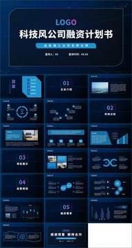 科技风公司融资计划书PPT
