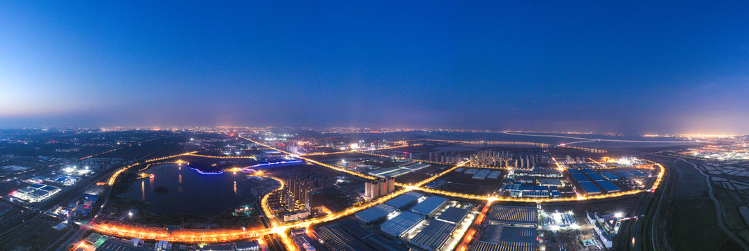 青岛上合示范区夜景