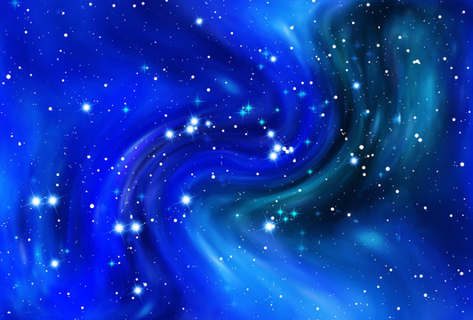 藍(lán)色星空圖