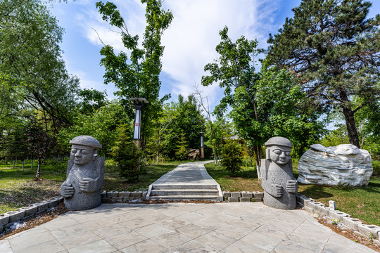 春季的中国长春净月潭风景