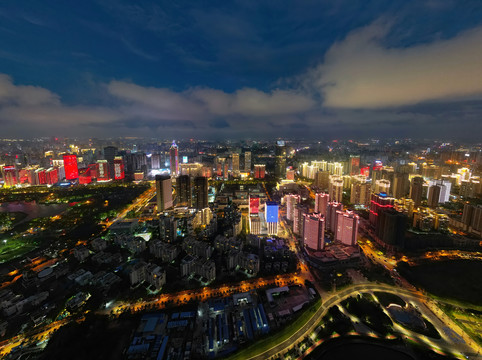 海南海口夜景