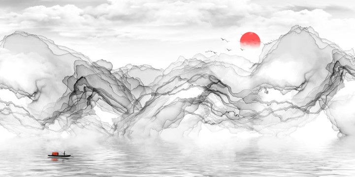 水墨山水畫