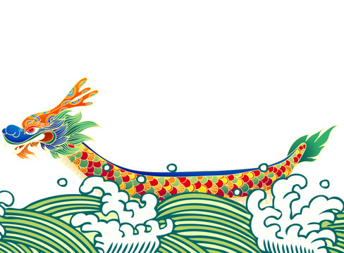 端午節(jié)龍舟免摳素材