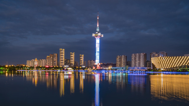 江苏盐城城市夜景