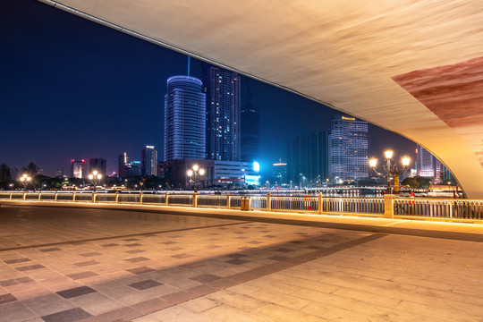 宁波三江口夜景