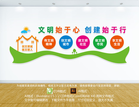 文明城市文化墻