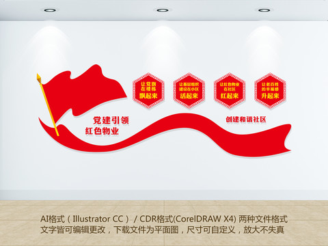 紅色物業(yè)文化墻