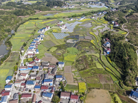 山川丘陵農(nóng)業(yè)種植農(nóng)田