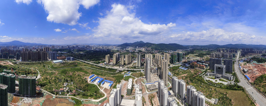 湖南怀化城市全景