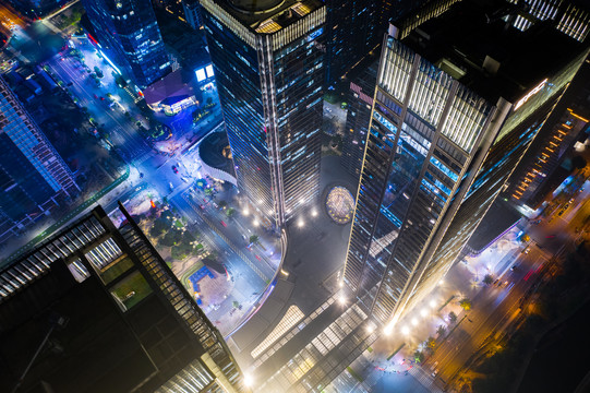 科技未来感城市夜景