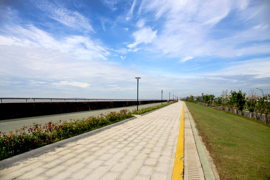 海盐县海堤道路