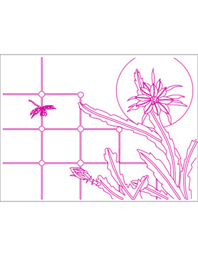 蘭花窗花