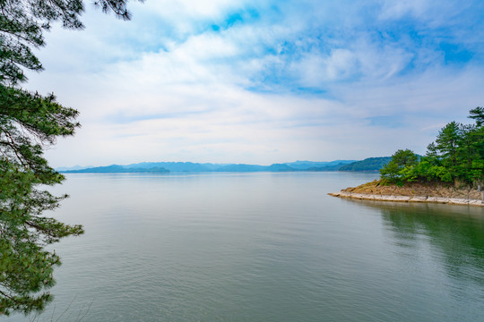 湖泊湖景