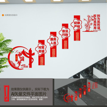 黨建樓梯文化墻