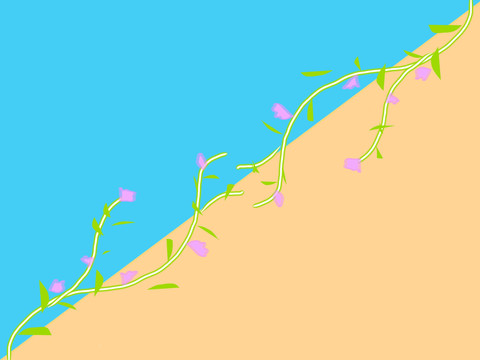 雅致小花背景包裝素材
