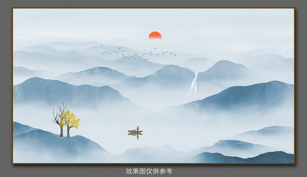 山水背景墻