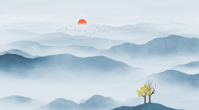 水墨山水畫