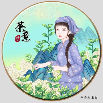 茶葉裝飾畫