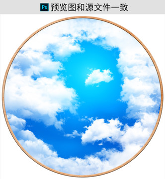 藍(lán)天白云吊頂