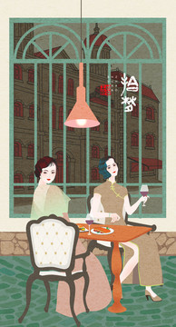 民國(guó)風(fēng)插畫(huà)拾夢(mèng)系列