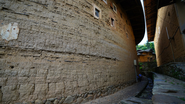 福建龙岩永定土楼细节