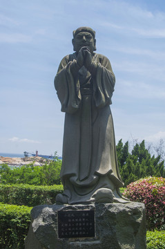 水浒传小旋风柴进石像