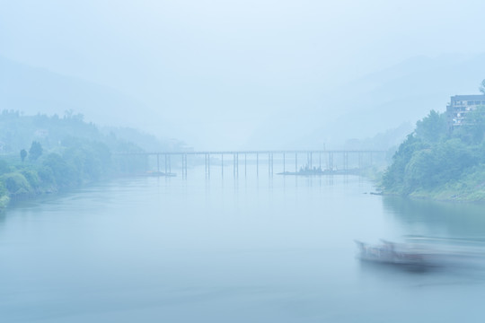 水墨渠江