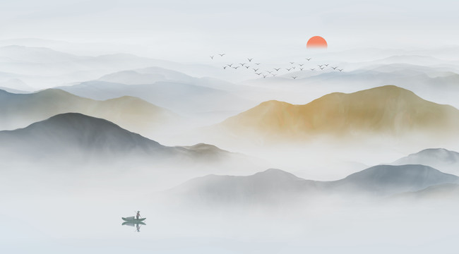 新中式山水畫(huà)