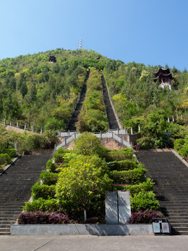 重庆市巫山县朝云公园登山梯道