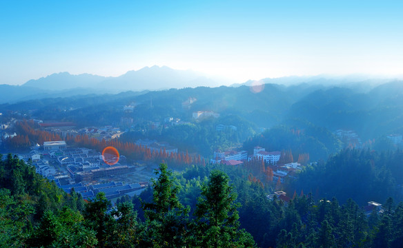 井冈山城区全景