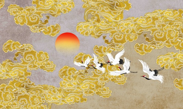祥云電視背景墻