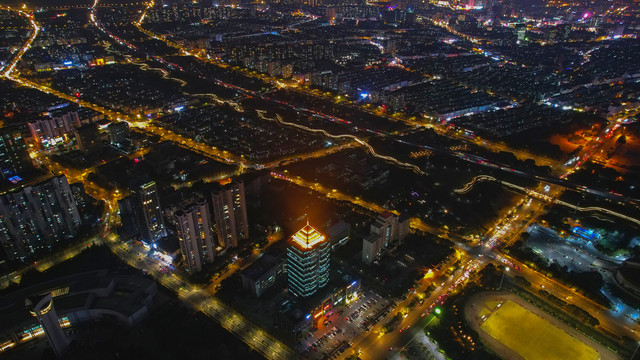 无锡江阴暨阳城夜景